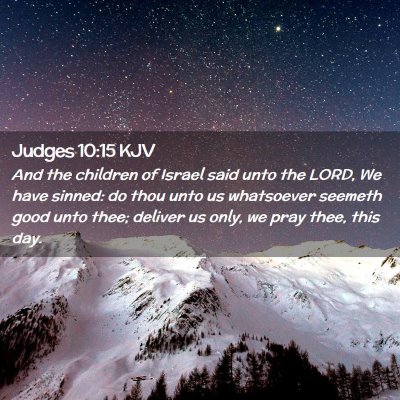 Judges 10:15 KJV Free Bible Images