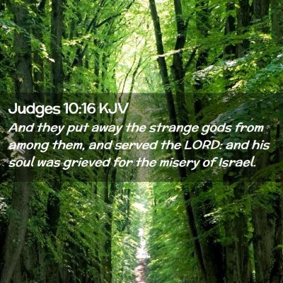 Judges 10:16 KJV Free Bible Images