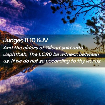 Judges 11:10 KJV Free Bible Images