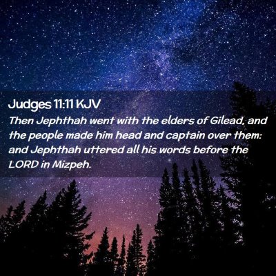 Judges 11:11 KJV Free Bible Images