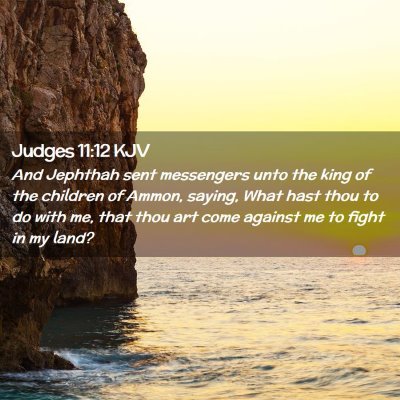 Judges 11:12 KJV Free Bible Images