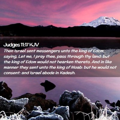 Judges 11:17 KJV Free Bible Images