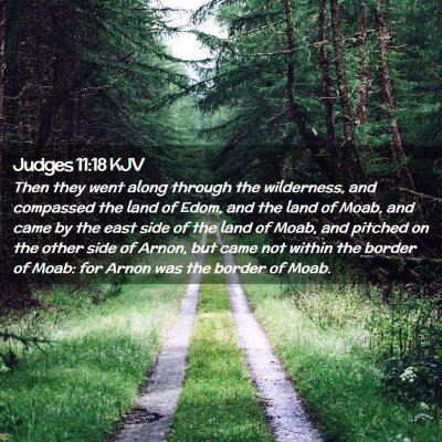 Judges 11:18 KJV Free Bible Images