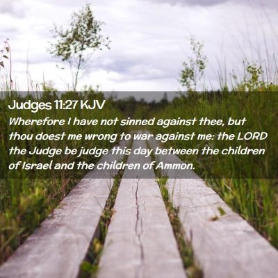 Judges 11:27 KJV Free Bible Images