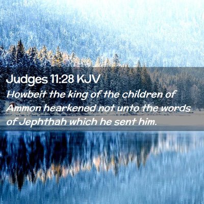 Judges 11:28 KJV Free Bible Images