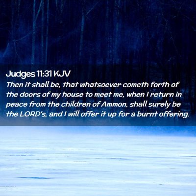 Judges 11:31 KJV Free Bible Images