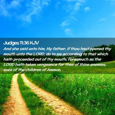 Judges 11:36 KJV Free Bible Images