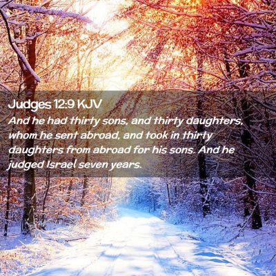 Judges 12:9 KJV Free Bible Images