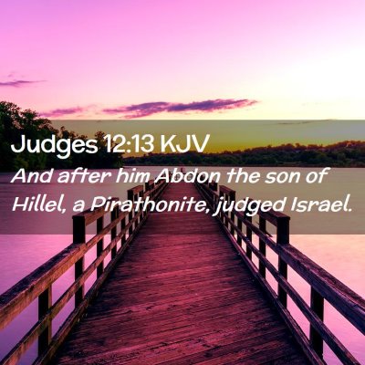 Judges 12:13 KJV Free Bible Images