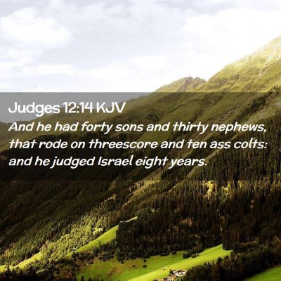 Judges 12:14 KJV Free Bible Images