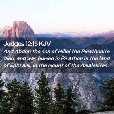 Judges 12:15 KJV Free Bible Images