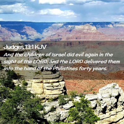 Judges 13:1 KJV Free Bible Images