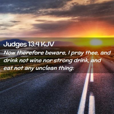 Judges 13:4 KJV Free Bible Images