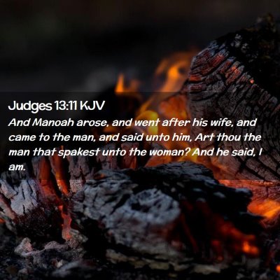 Judges 13:11 KJV Free Bible Images