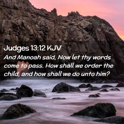 Judges 13:12 KJV Free Bible Images