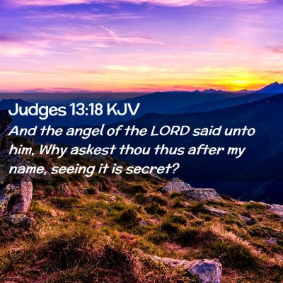 Judges 13:18 KJV Free Bible Images