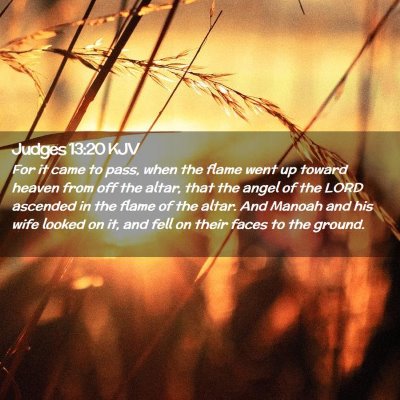 Judges 13:20 KJV Free Bible Images