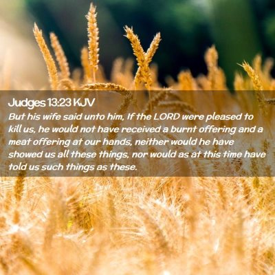 Judges 13:23 KJV Free Bible Images