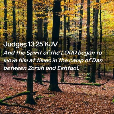 Judges 13:25 KJV Free Bible Images