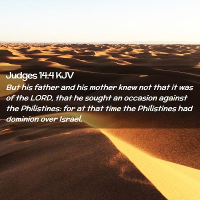 Judges 14:4 KJV Free Bible Images