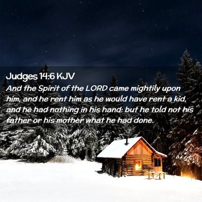 Judges 14:6 KJV Free Bible Images