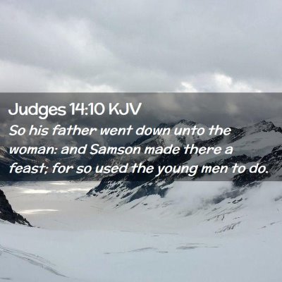 Judges 14:10 KJV Free Bible Images