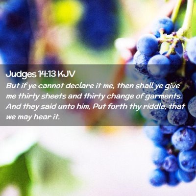 Judges 14:13 KJV Free Bible Images