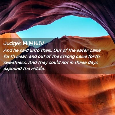 Judges 14:14 KJV Free Bible Images