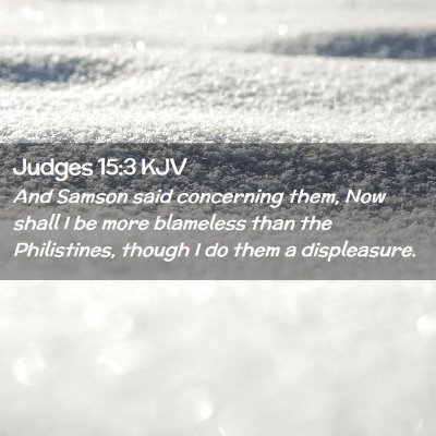 Judges 15:3 KJV Free Bible Images