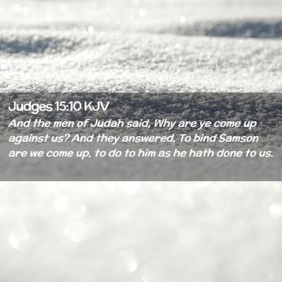 Judges 15:10 KJV Free Bible Images