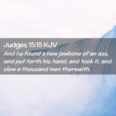 Judges 15:15 KJV Free Bible Images