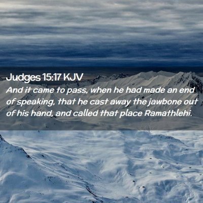 Judges 15:17 KJV Free Bible Images