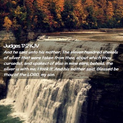 Judges 17:2 KJV Free Bible Images