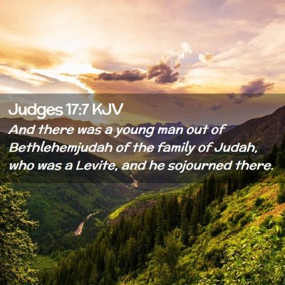 Judges 17:7 KJV Free Bible Images