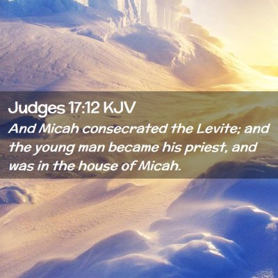 Judges 17:12 KJV Free Bible Images