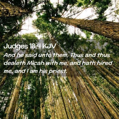 Judges 18:4 KJV Free Bible Images