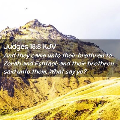 Judges 18:8 KJV Free Bible Images