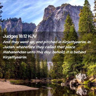 Judges 18:12 KJV Free Bible Images