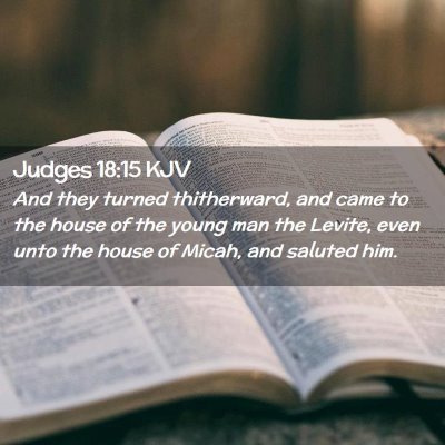 Judges 18:15 KJV Free Bible Images