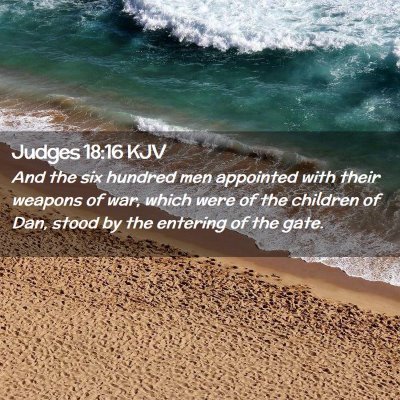 Judges 18:16 KJV Free Bible Images