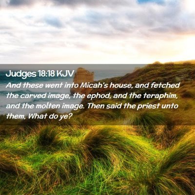 Judges 18:18 KJV Free Bible Images