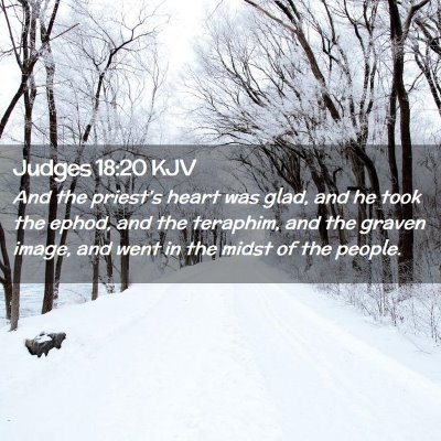 Judges 18:20 KJV Free Bible Images