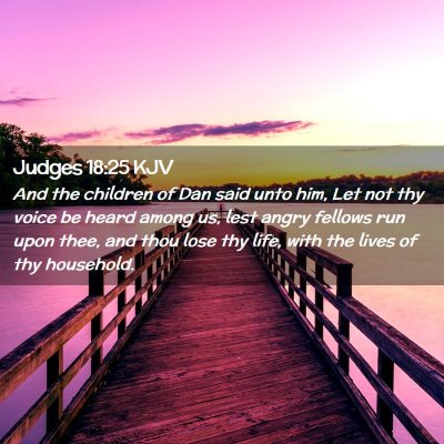 Judges 18:25 KJV Free Bible Images