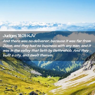 Judges 18:28 KJV Free Bible Images