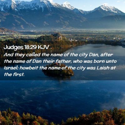 Judges 18:29 KJV Free Bible Images