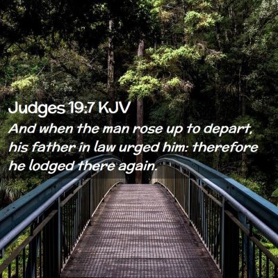 Judges 19:7 KJV Free Bible Images