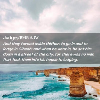 Judges 19:15 KJV Free Bible Images