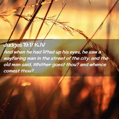 Judges 19:17 KJV Free Bible Images