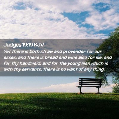 Judges 19:19 KJV Free Bible Images