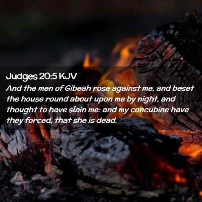 Judges 20:5 KJV Free Bible Images